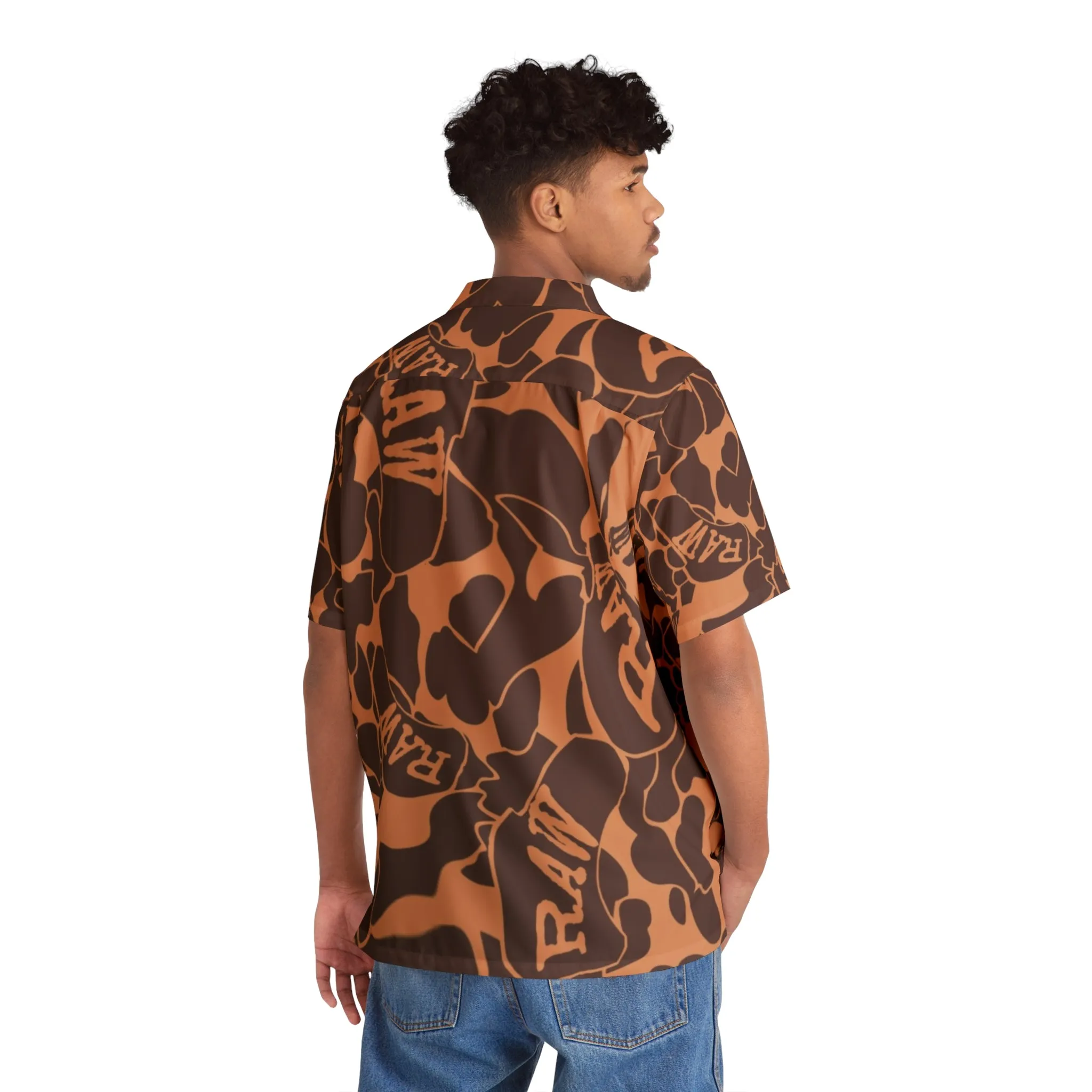 RAW SUSHI "RAW CAMO PRINT" Hawaiian Shirt - Casual