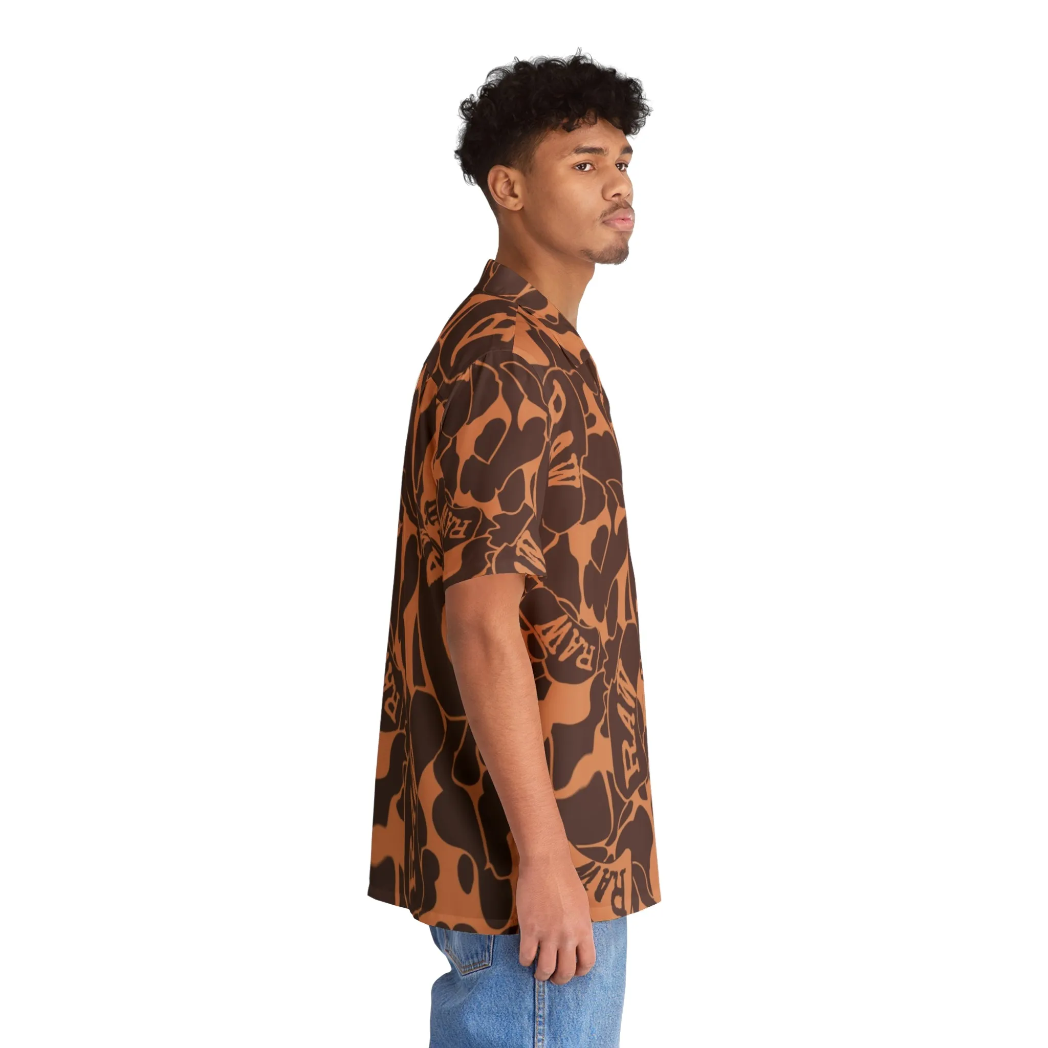 RAW SUSHI "RAW CAMO PRINT" Hawaiian Shirt - Casual