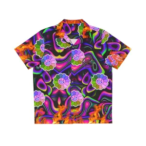 RAW SUSHI "TRIPPY FLOWER WORLD" Hawaiian Shirt - Casual