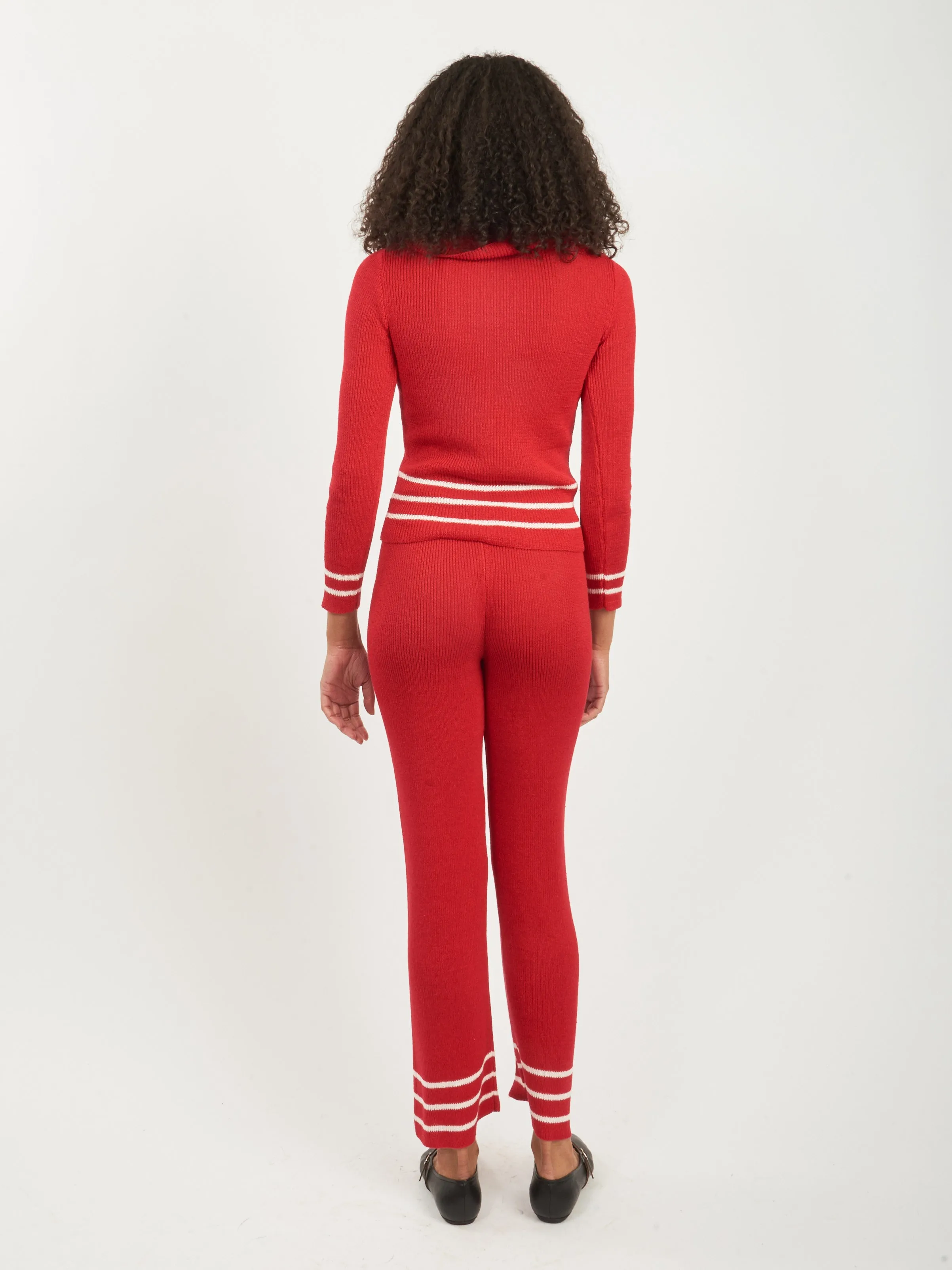 Red Quincy Stripe Jogger