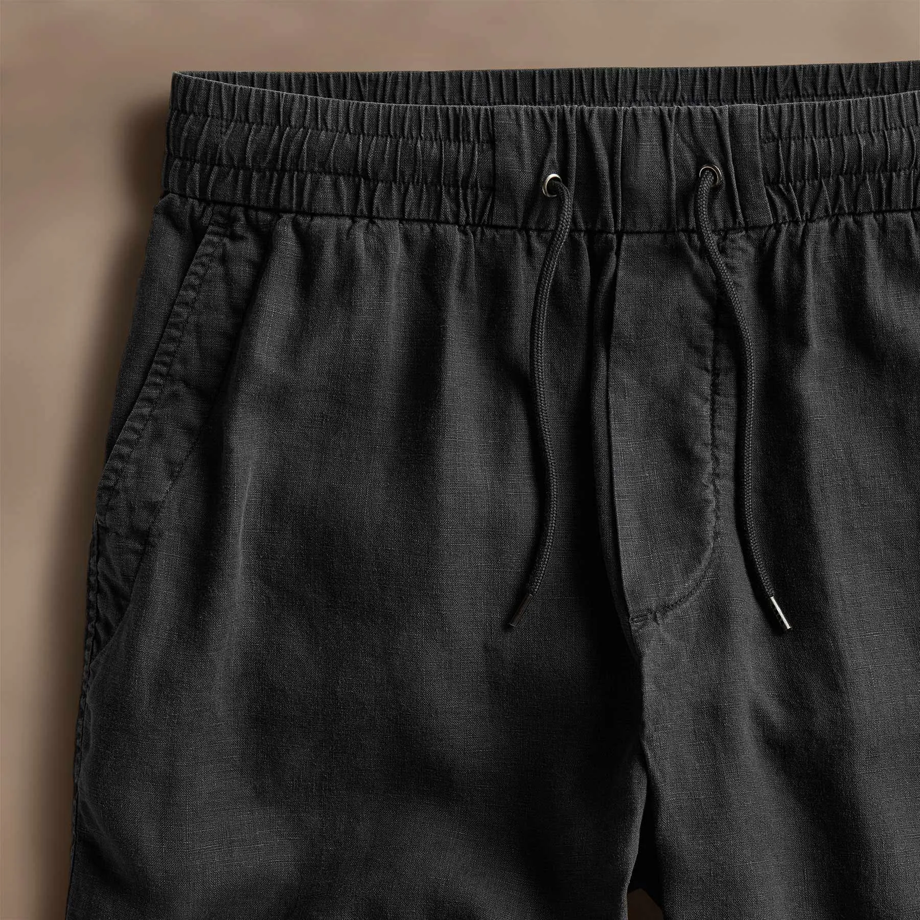 Relaxed Fit Linen Short - Magma Pigment