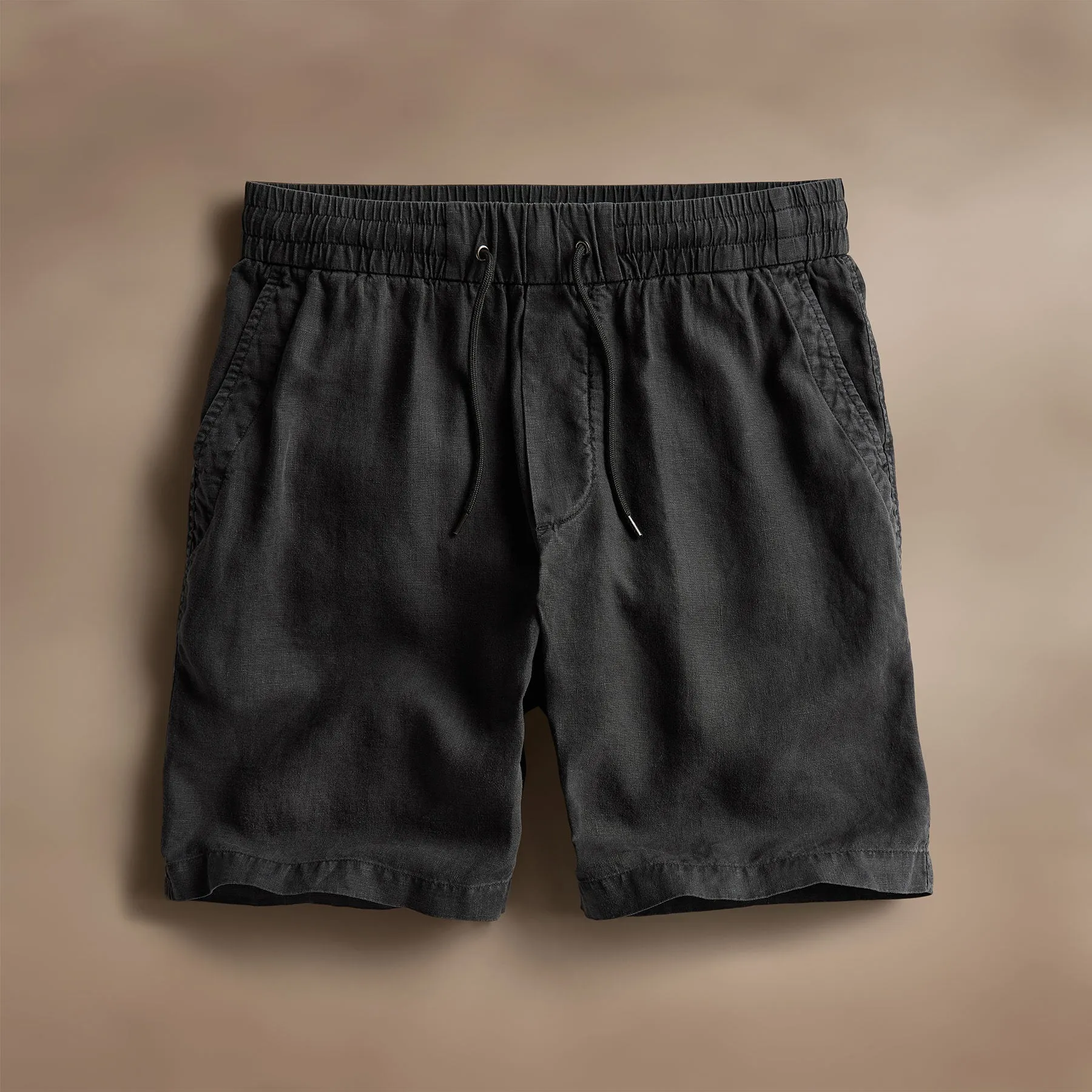 Relaxed Fit Linen Short - Magma Pigment