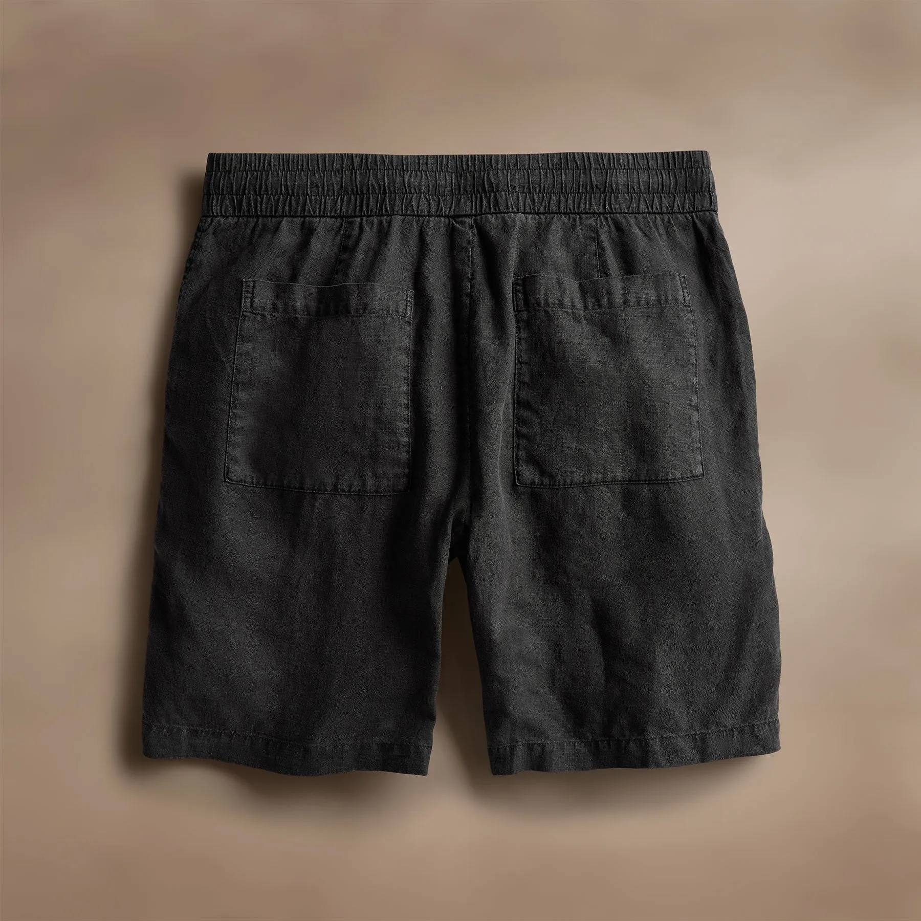 Relaxed Fit Linen Short - Magma Pigment