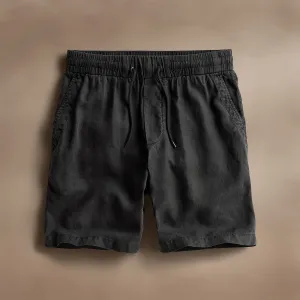 Relaxed Fit Linen Short - Magma Pigment