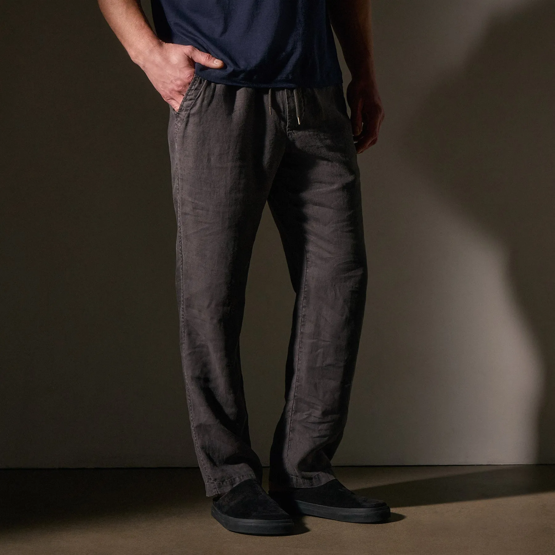 Relaxed Linen Pant - Magma Pigment