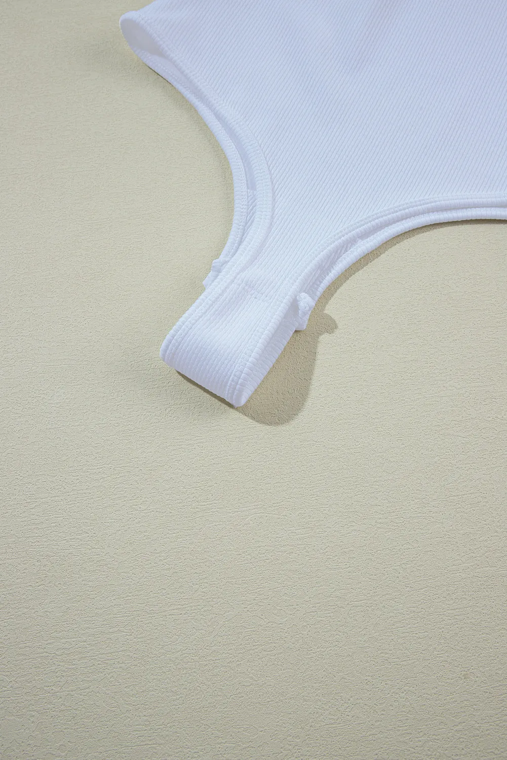 Ribbed Knit Sleeveless Bodysuit