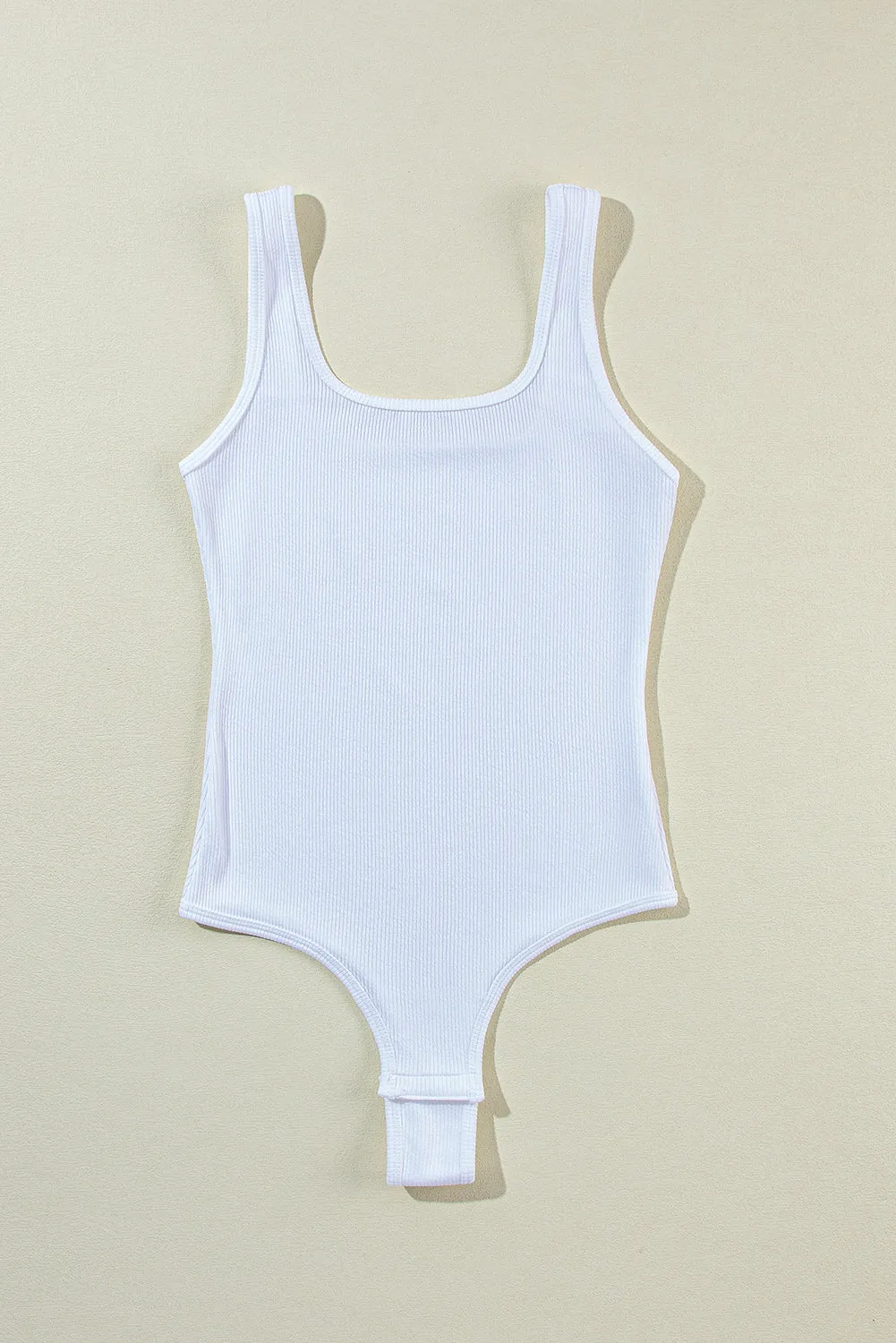Ribbed Knit Sleeveless Bodysuit