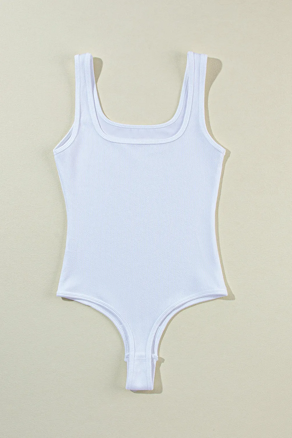 Ribbed Knit Sleeveless Bodysuit