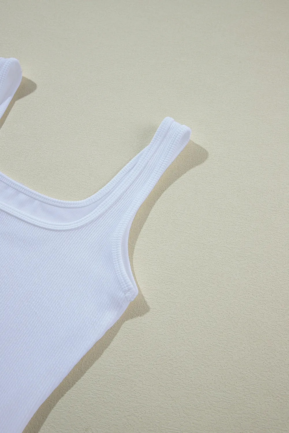 Ribbed Knit Sleeveless Bodysuit