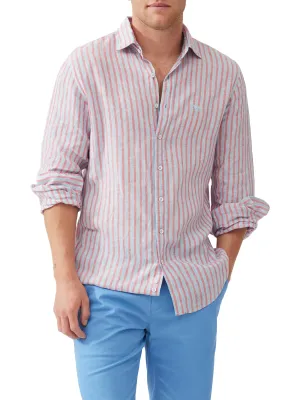 Rodd And Gunn Mens Mclean shirt - Sky/red