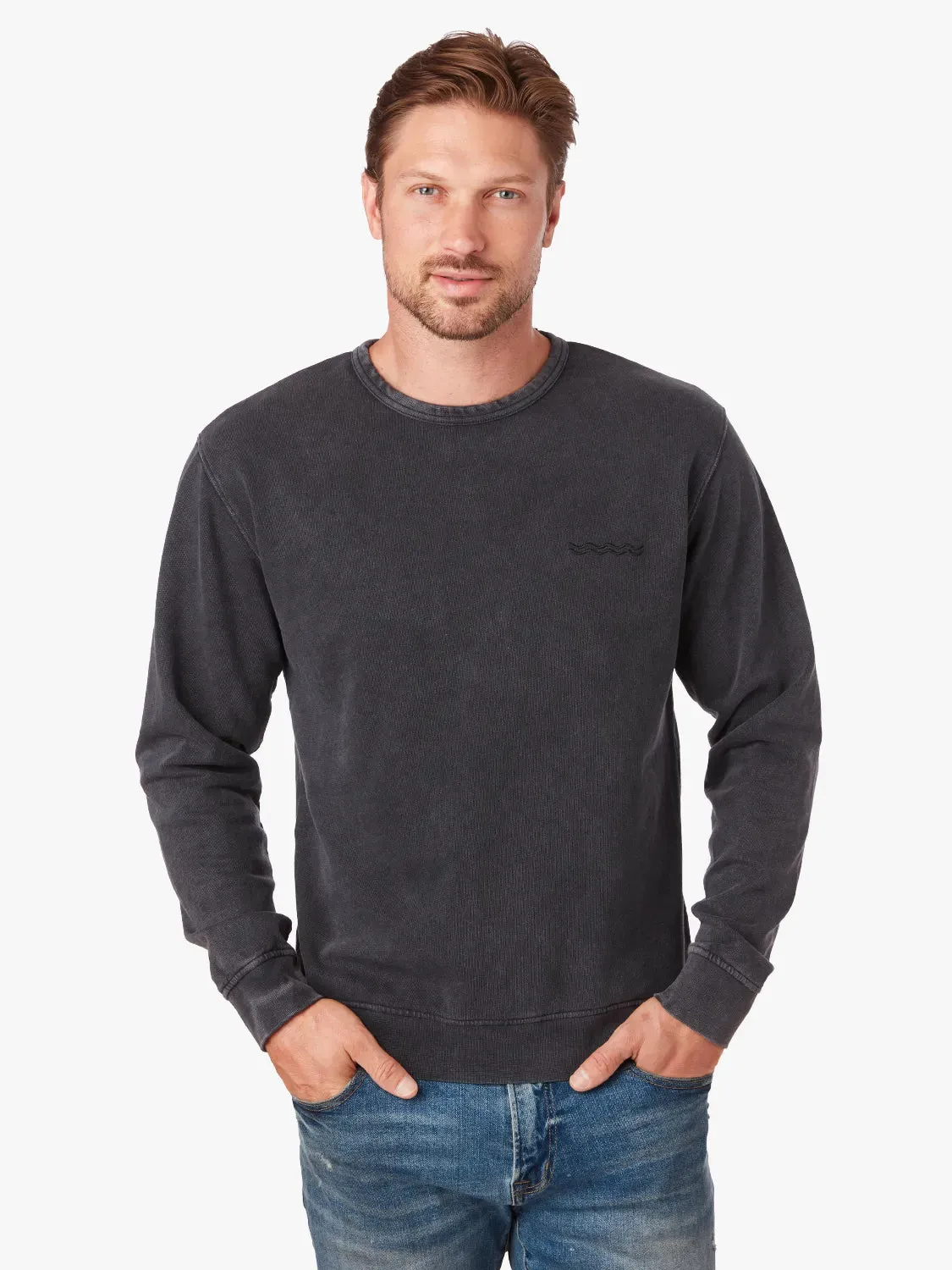 Saltaire Crewneck | Black