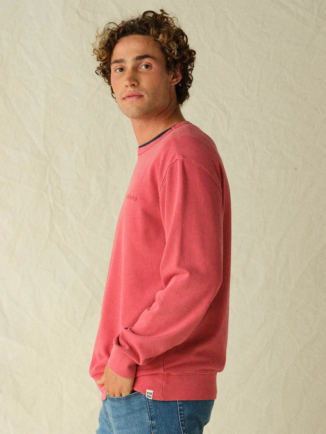 Saltaire Crewneck | Nautical Red