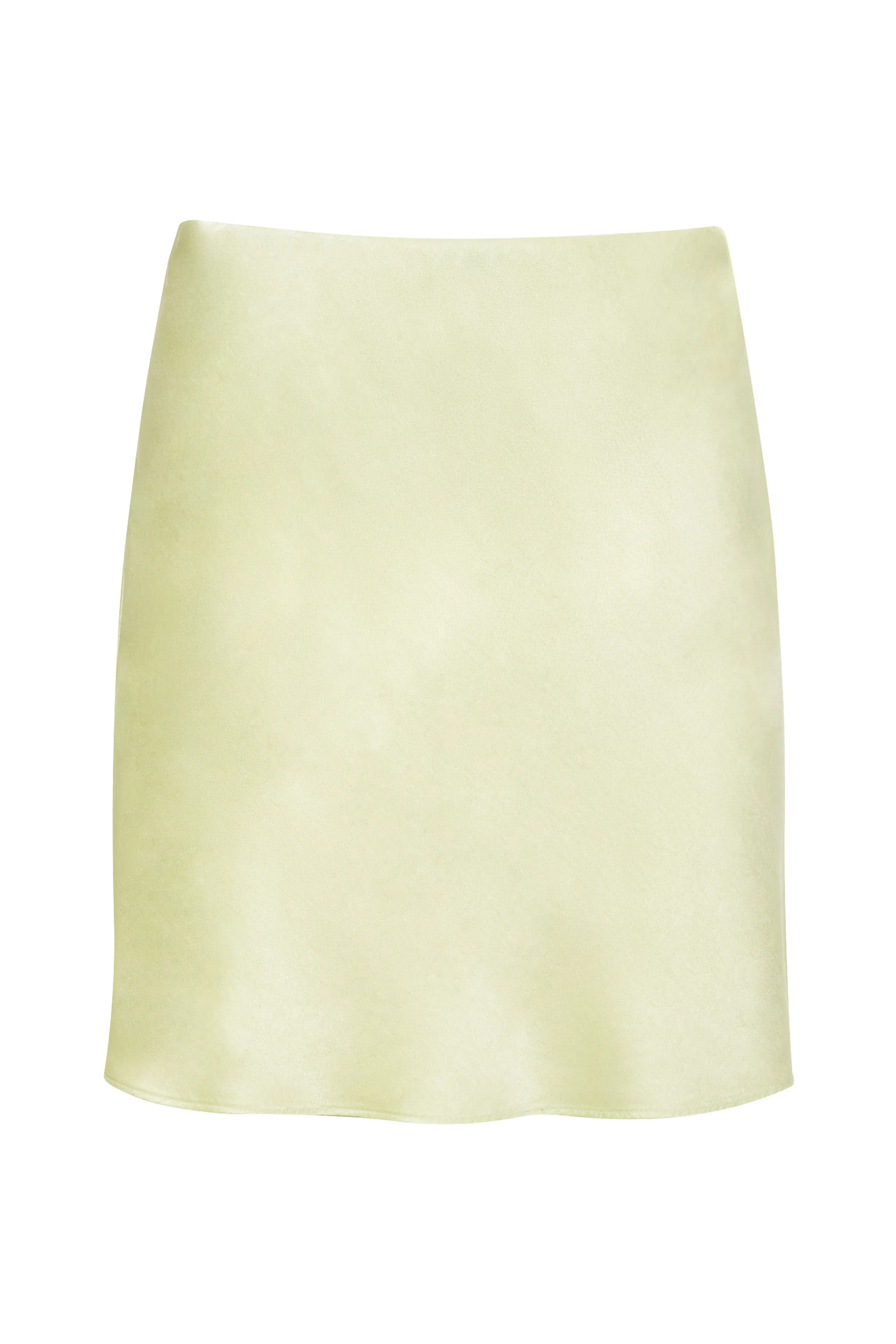 Satin Bias Mini Skirt