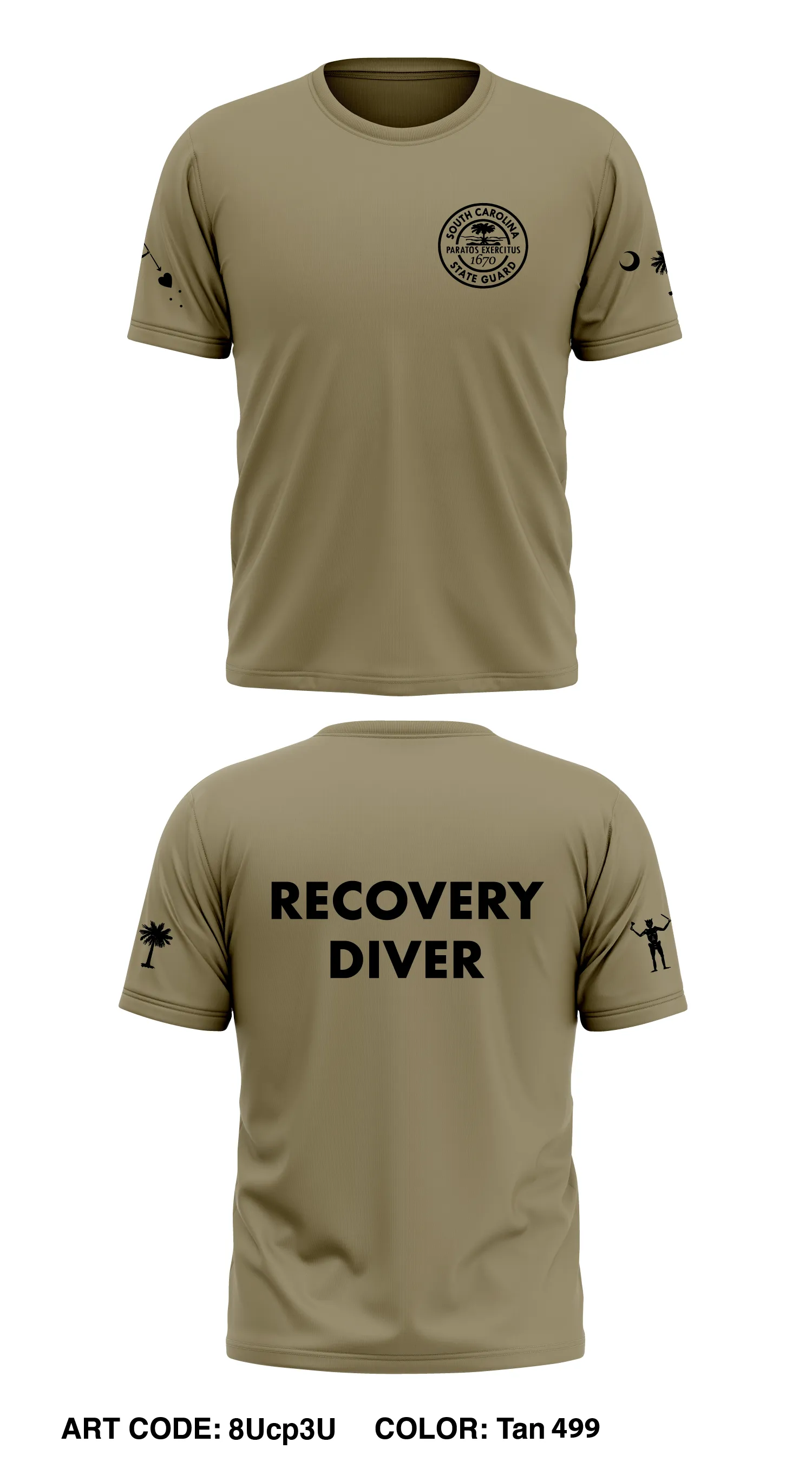SCSG Dive Team Core Men's SS Performance Tee - 8Ucp3U