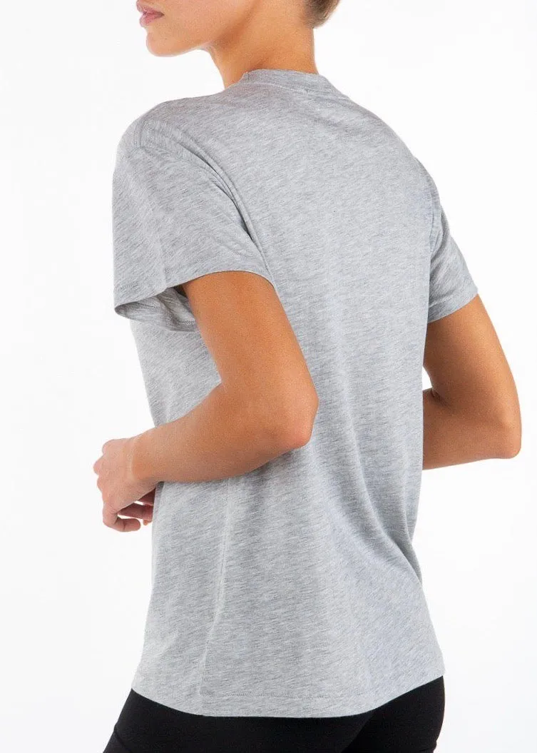 Short Sleeve Boyfriend Tee (Grey)