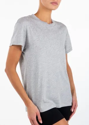 Short Sleeve Boyfriend Tee (Grey)
