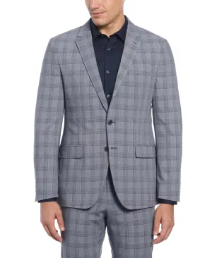 Slim Fit Plaid Suit Jacket
