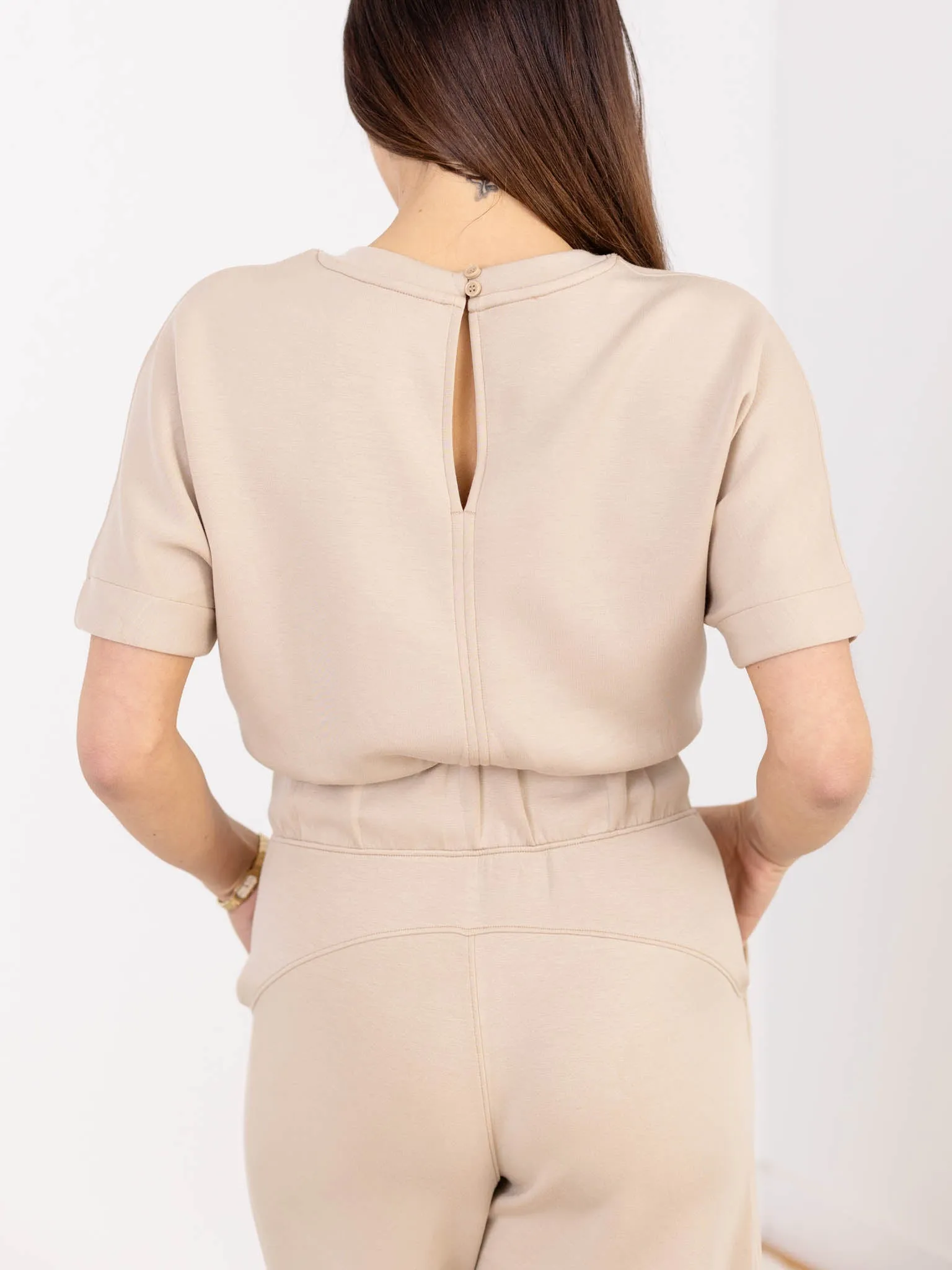 SPANX Air Essentials Crop Wide Leg Jumpsuit