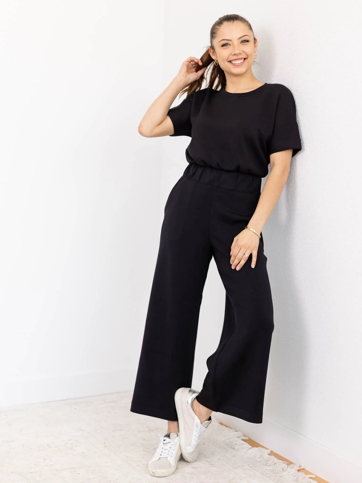 SPANX Air Essentials Crop Wide Leg Jumpsuit