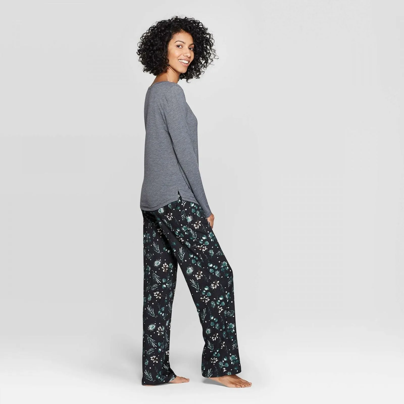 Stars Above Women's Plaid Henley Sleep Pajama Set