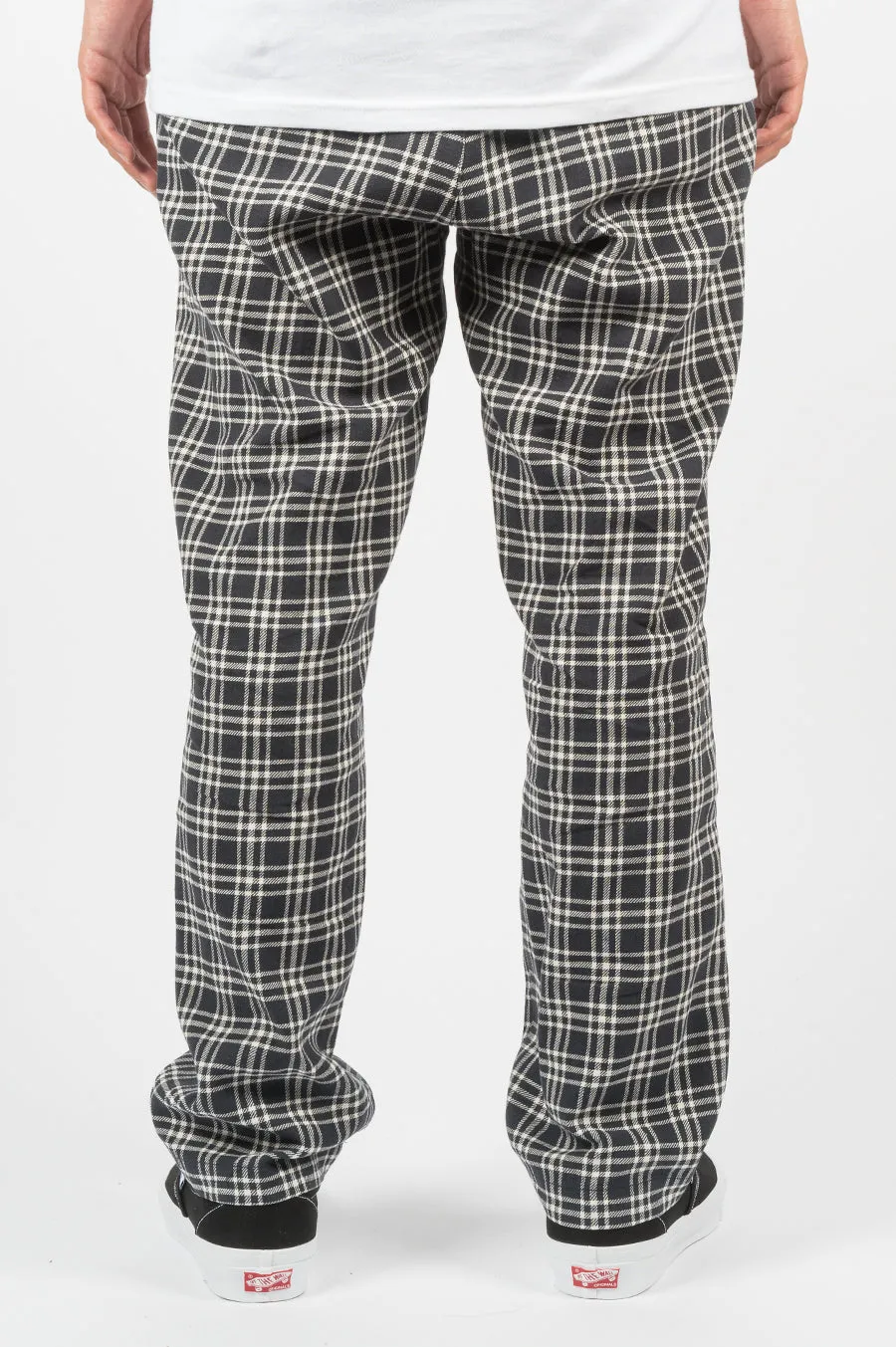 STUSSY PLAID BRYAN PANT NAVY