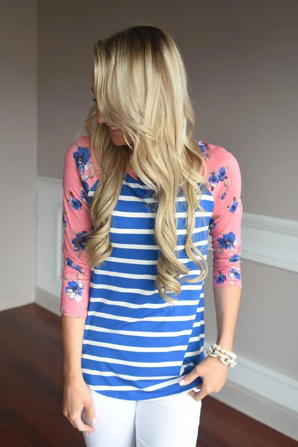 Sugar & Spice Top ~ Blue