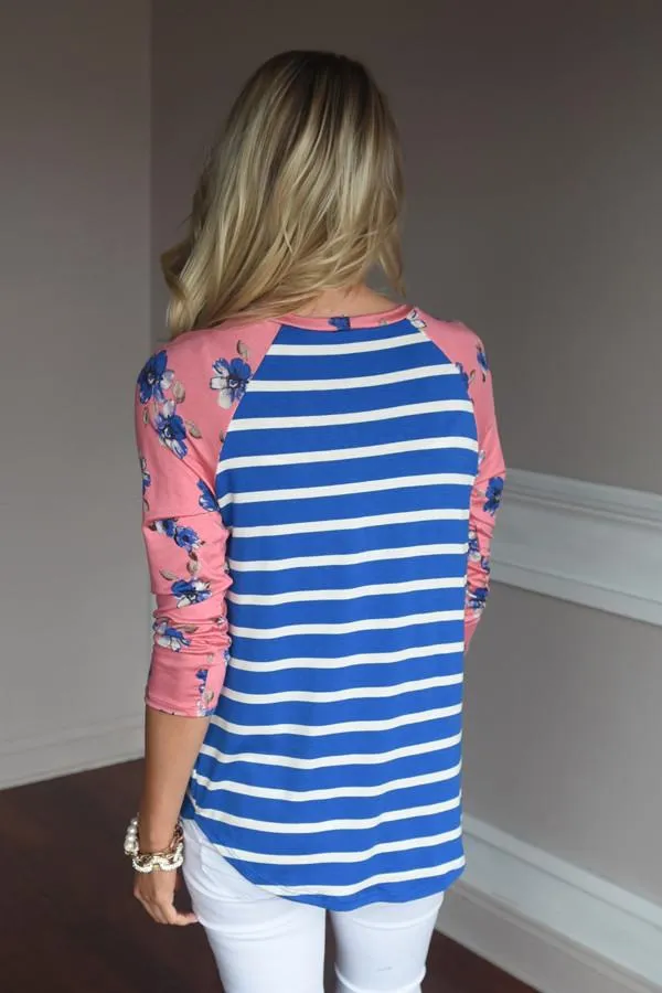 Sugar & Spice Top ~ Blue