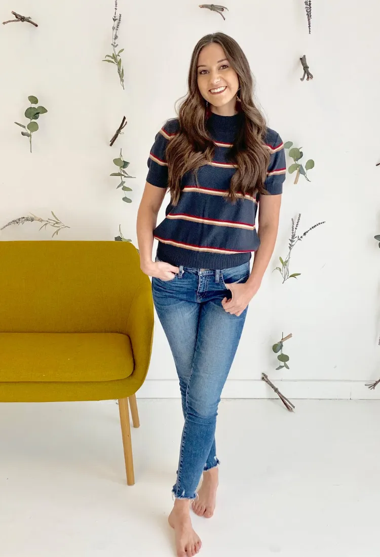 Taylor Stripe Sweater-Final Sale