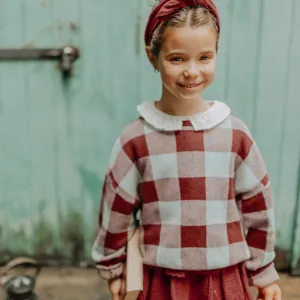 The Ewan Plaid Knit Sweater - KIDS