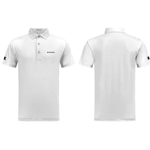 THE GRIP MASTER MEN'S WHITE POLO SHIRT (PRIVATE ESTATE BRAND)
