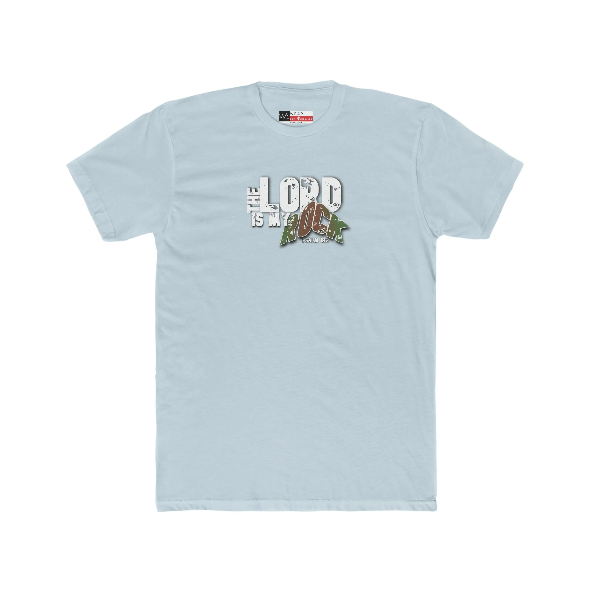 The Lord is My Rock Men's Cotton Crew Tee