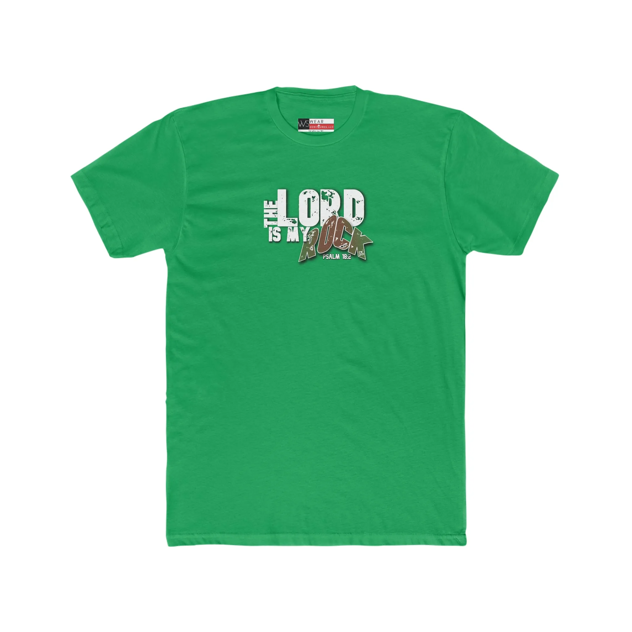 The Lord is My Rock Men's Cotton Crew Tee