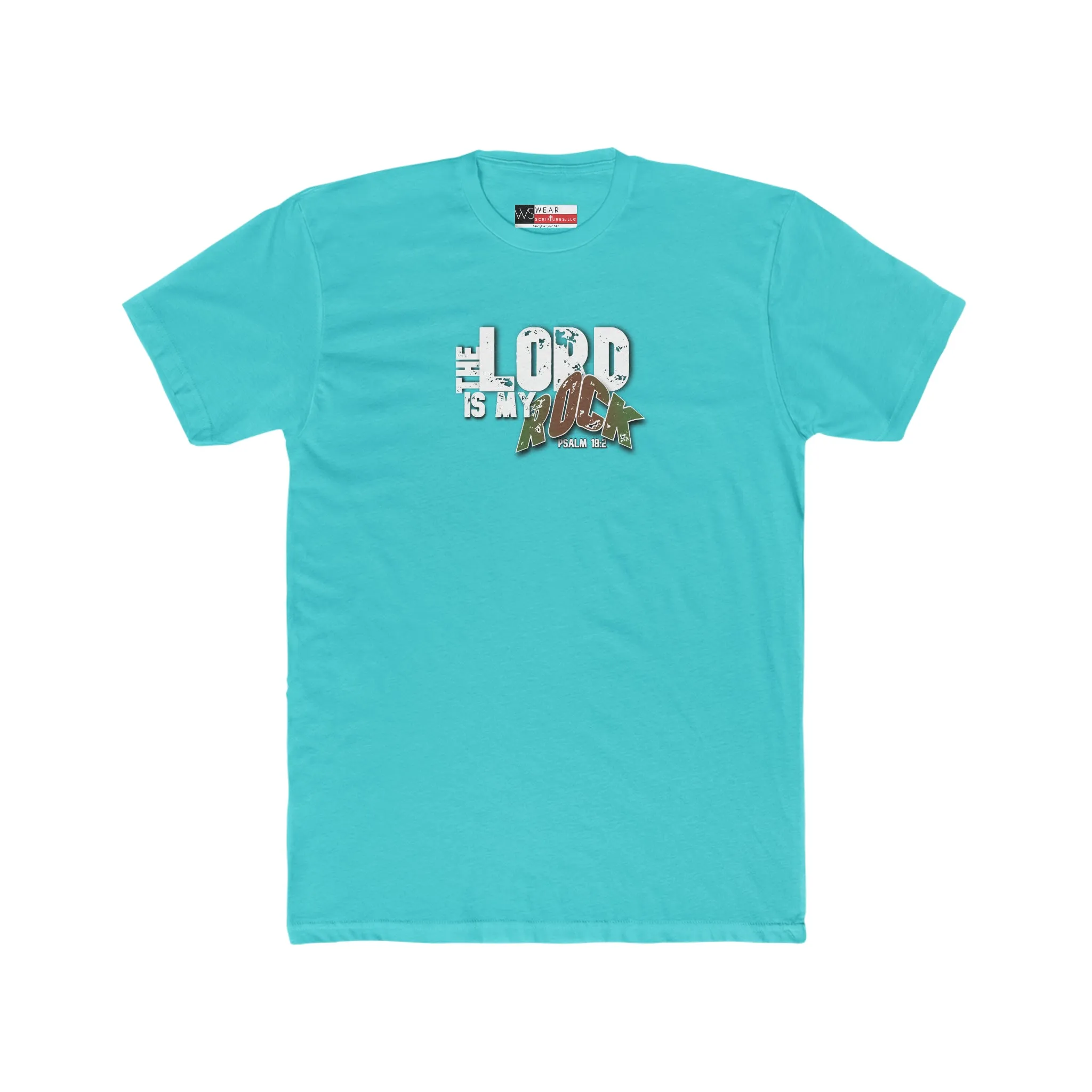 The Lord is My Rock Men's Cotton Crew Tee