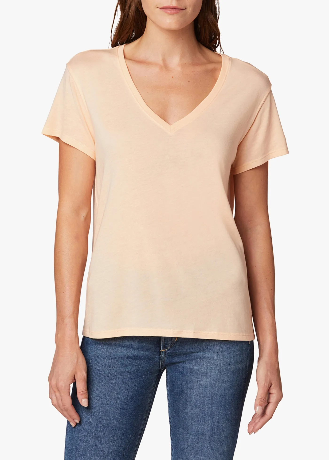 THE RAINE DEEP V-NECK TEE