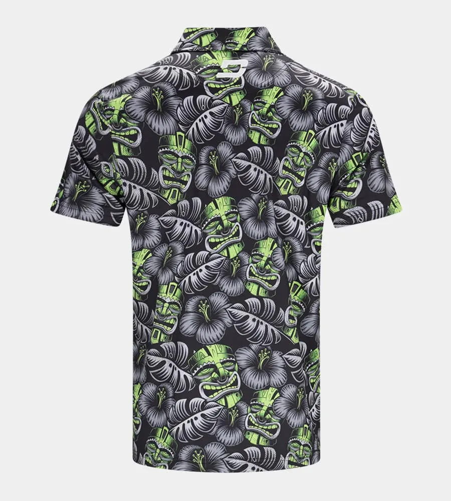 TIKI POLO - BLACK / LIME