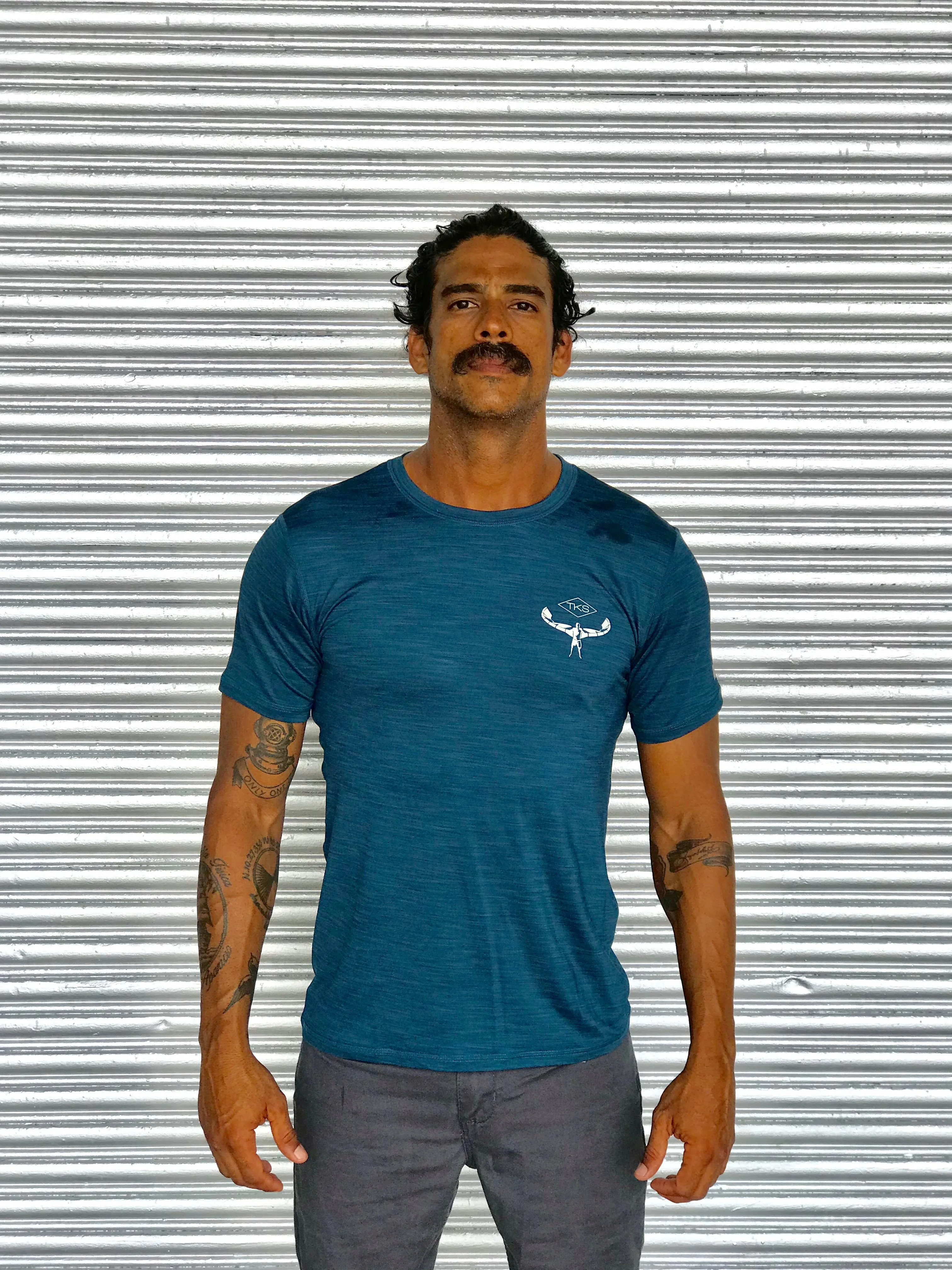 TKS Hybrid Pro Sunshirt - Deep Blue SS