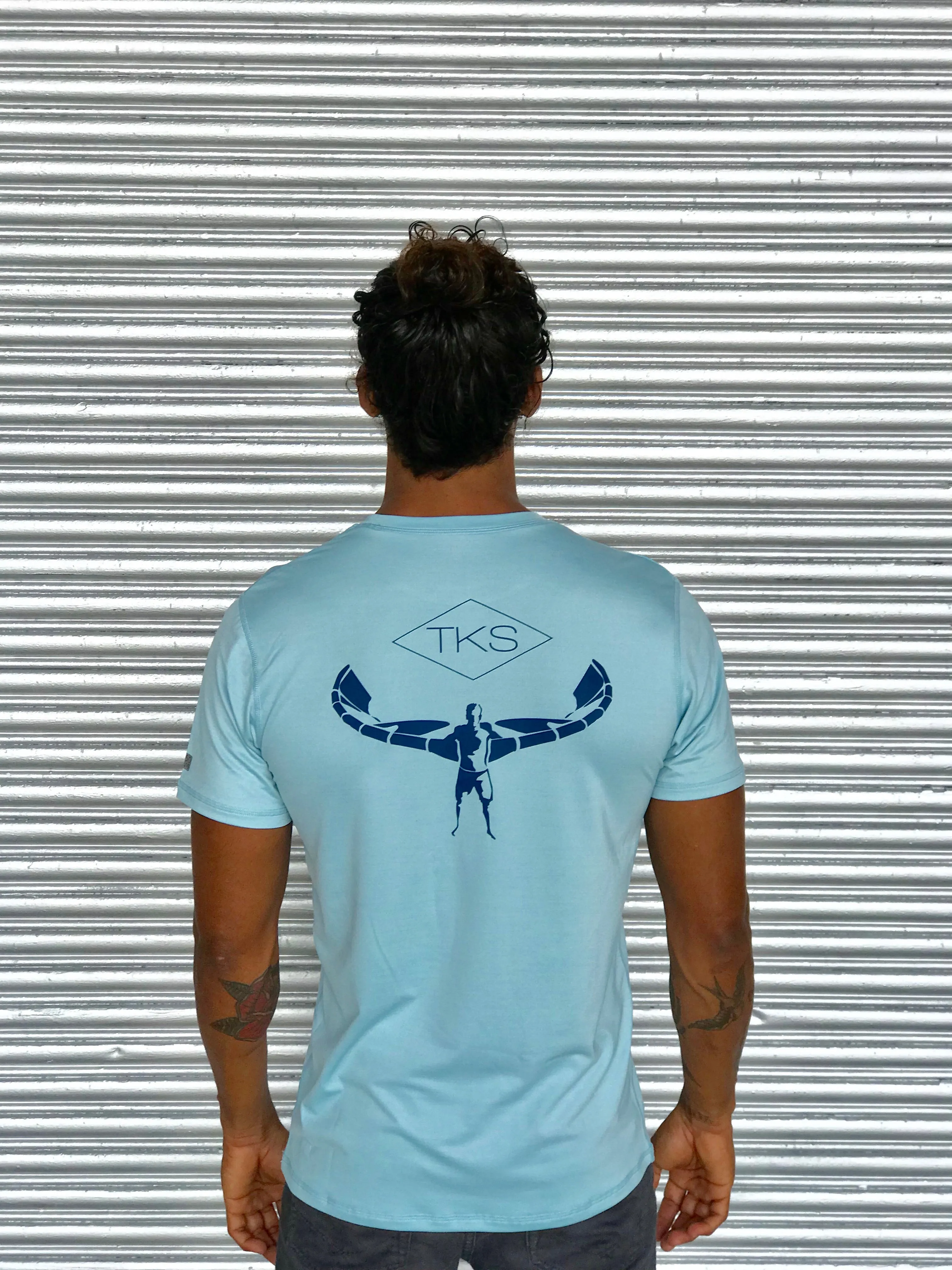 TKS Hybrid Pro Sunshirt - Light Blue SS