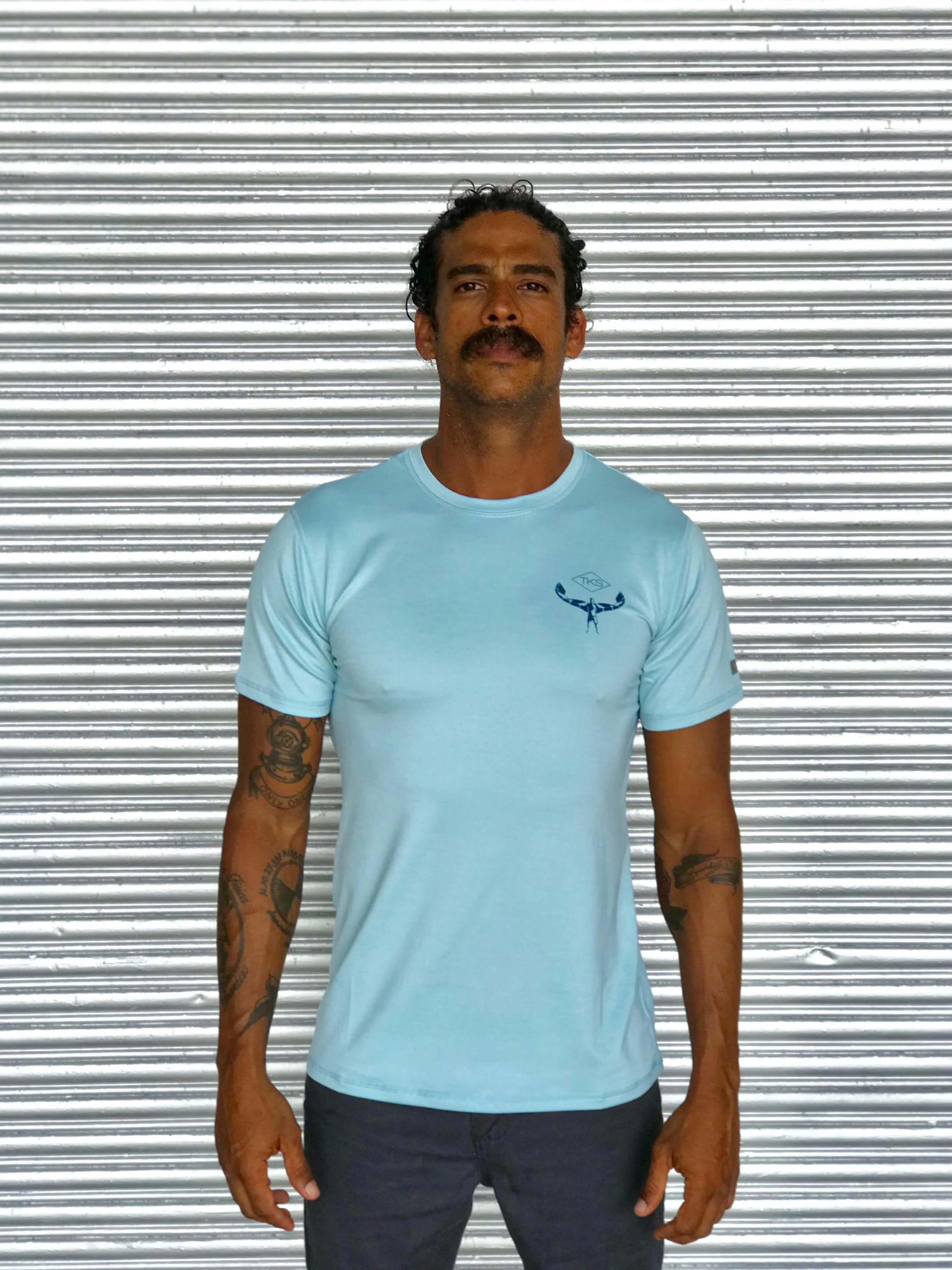 TKS Hybrid Pro Sunshirt - Light Blue SS