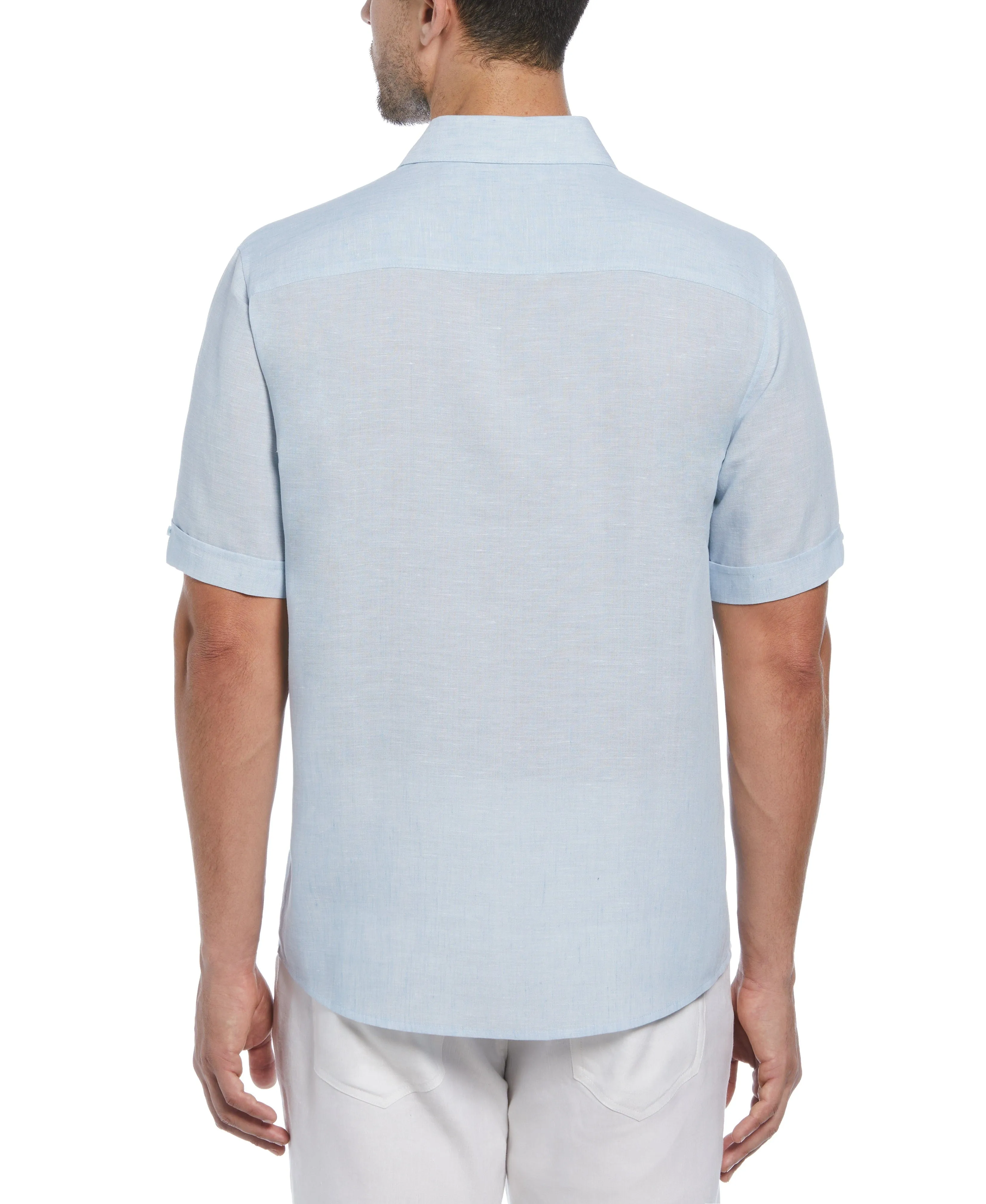 TravelSelect™ Linen-Blend One Pocket Shirt