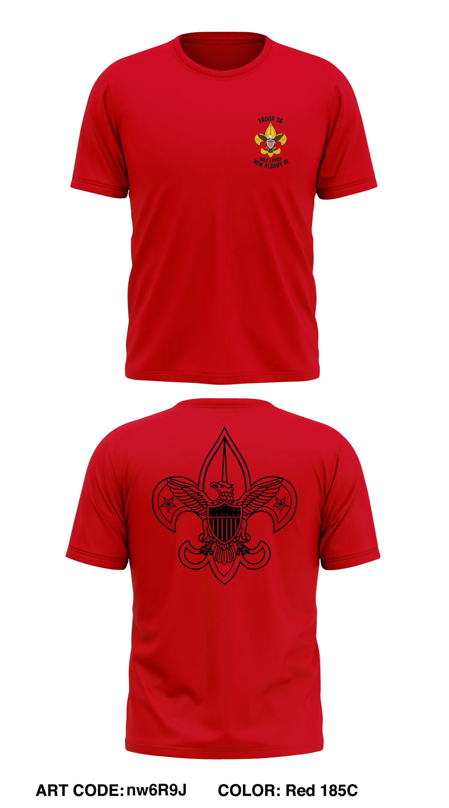 Troop 36 Store 1 Core Men's SS Performance Tee - nw6R9J