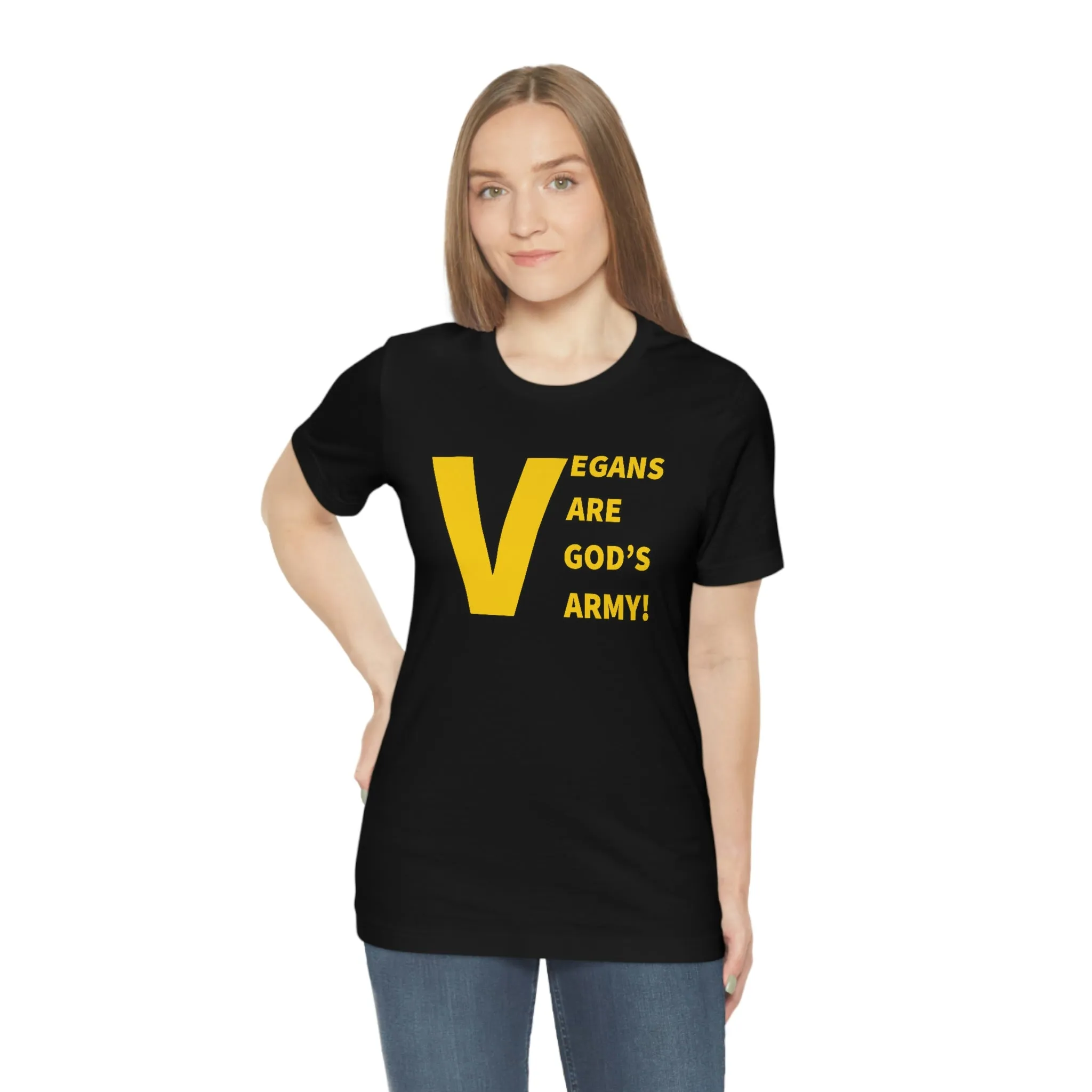 Vegans Are God's Army! Short Sleeve Tee