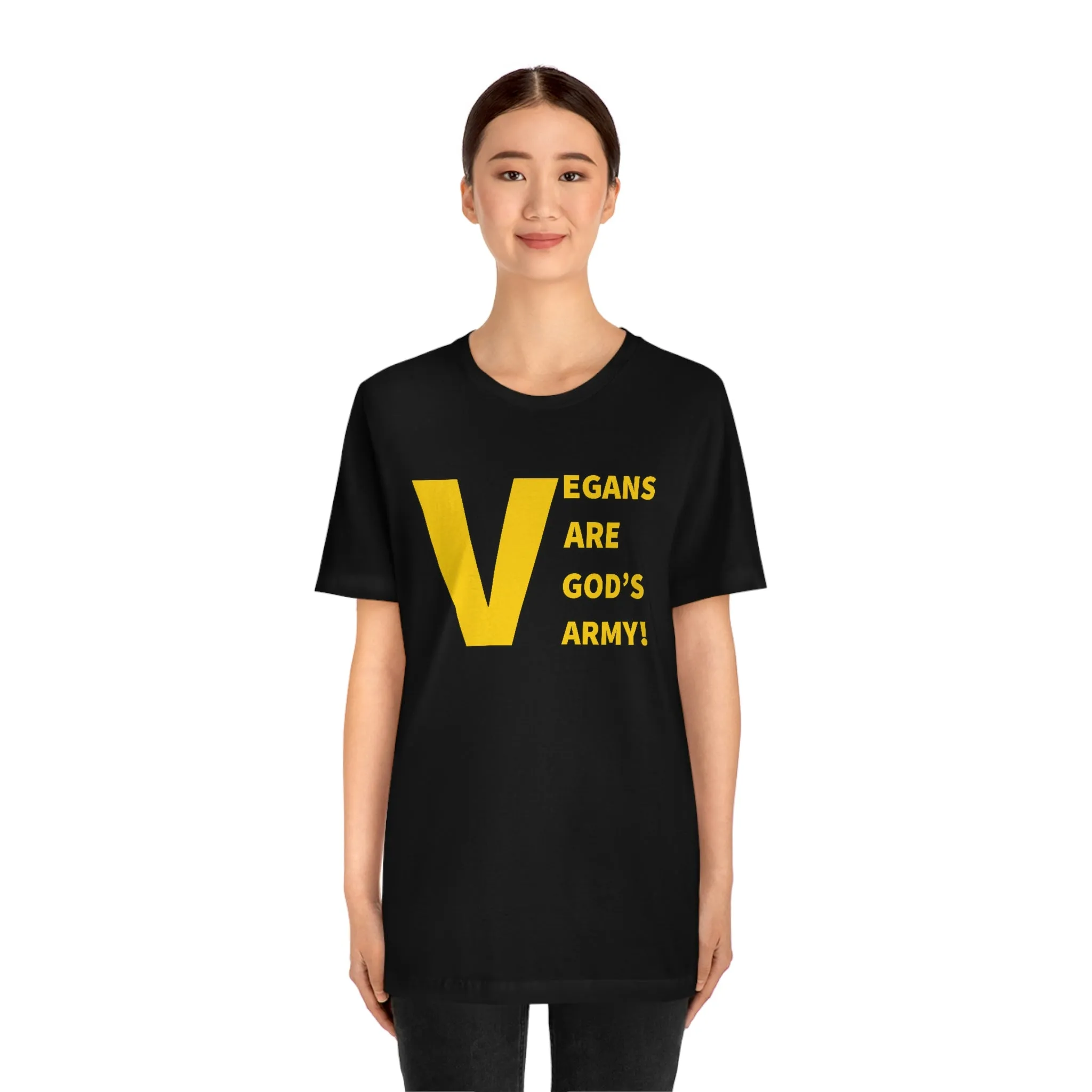Vegans Are God's Army! Short Sleeve Tee