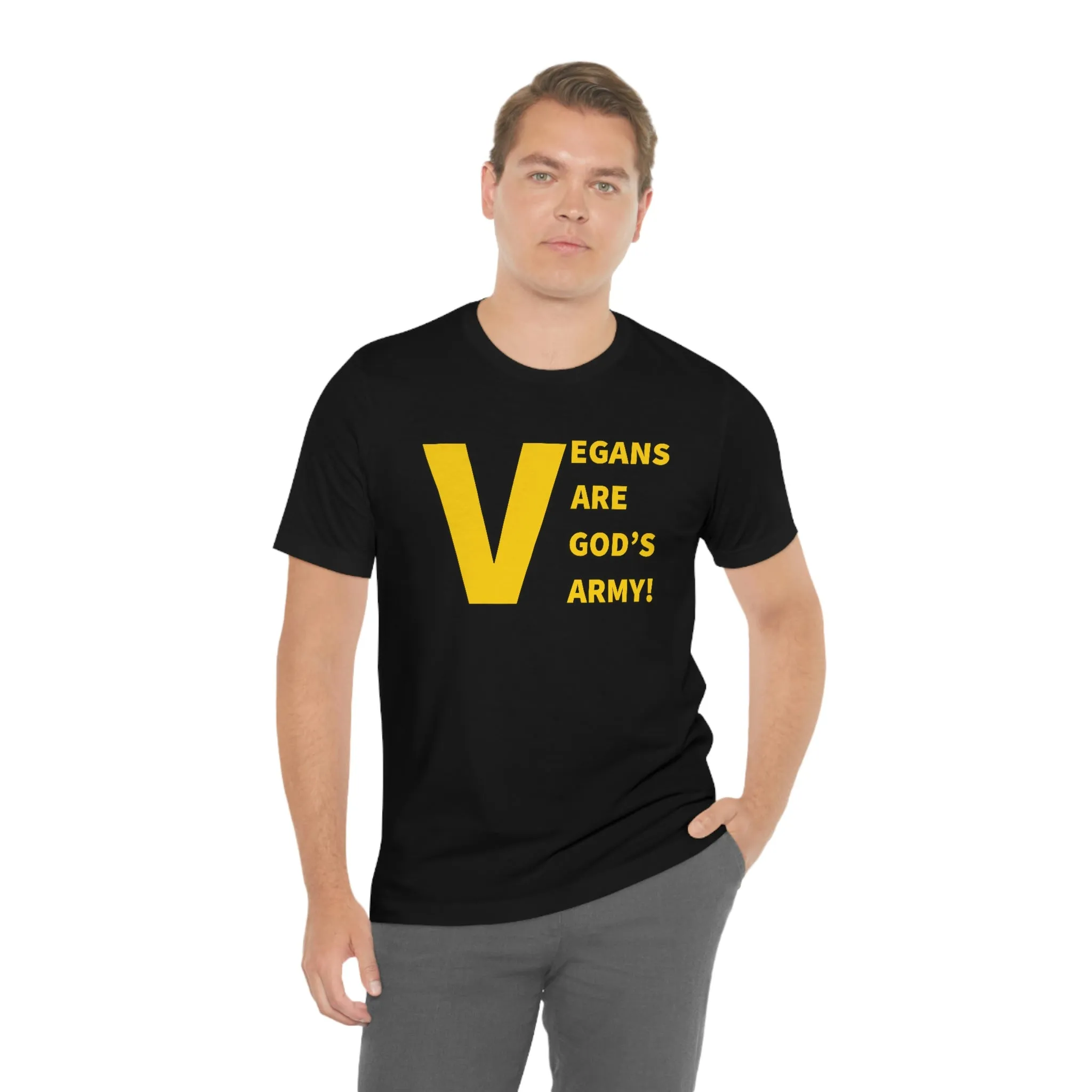 Vegans Are God's Army! Short Sleeve Tee