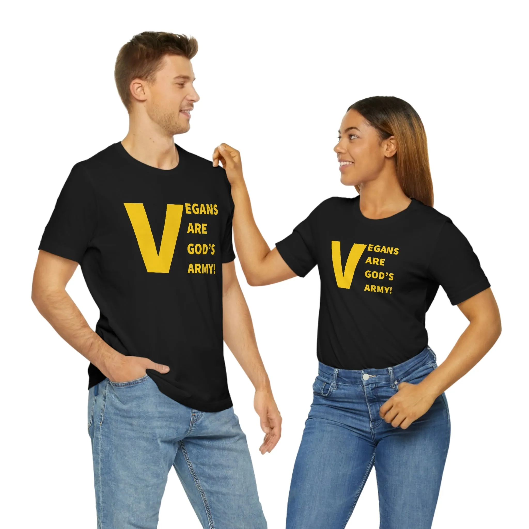 Vegans Are God's Army! Short Sleeve Tee