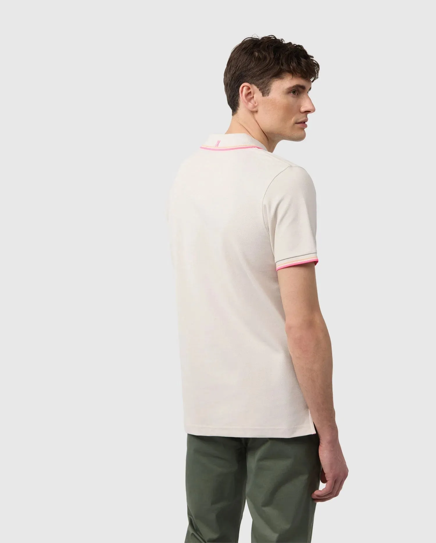 Wasterlo Pique Polo Shirt Natural Linen