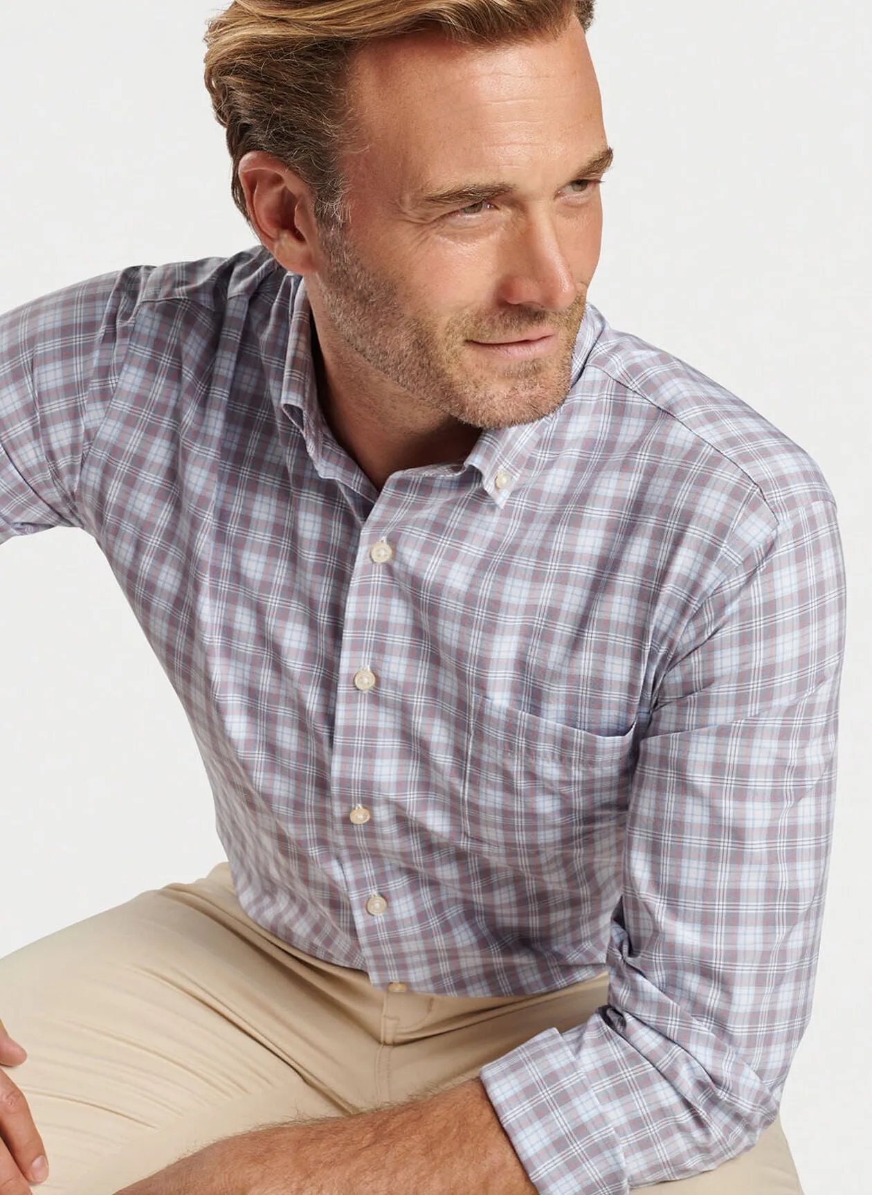 Watson Performance Poplin Sport Shirt (Galaxy)