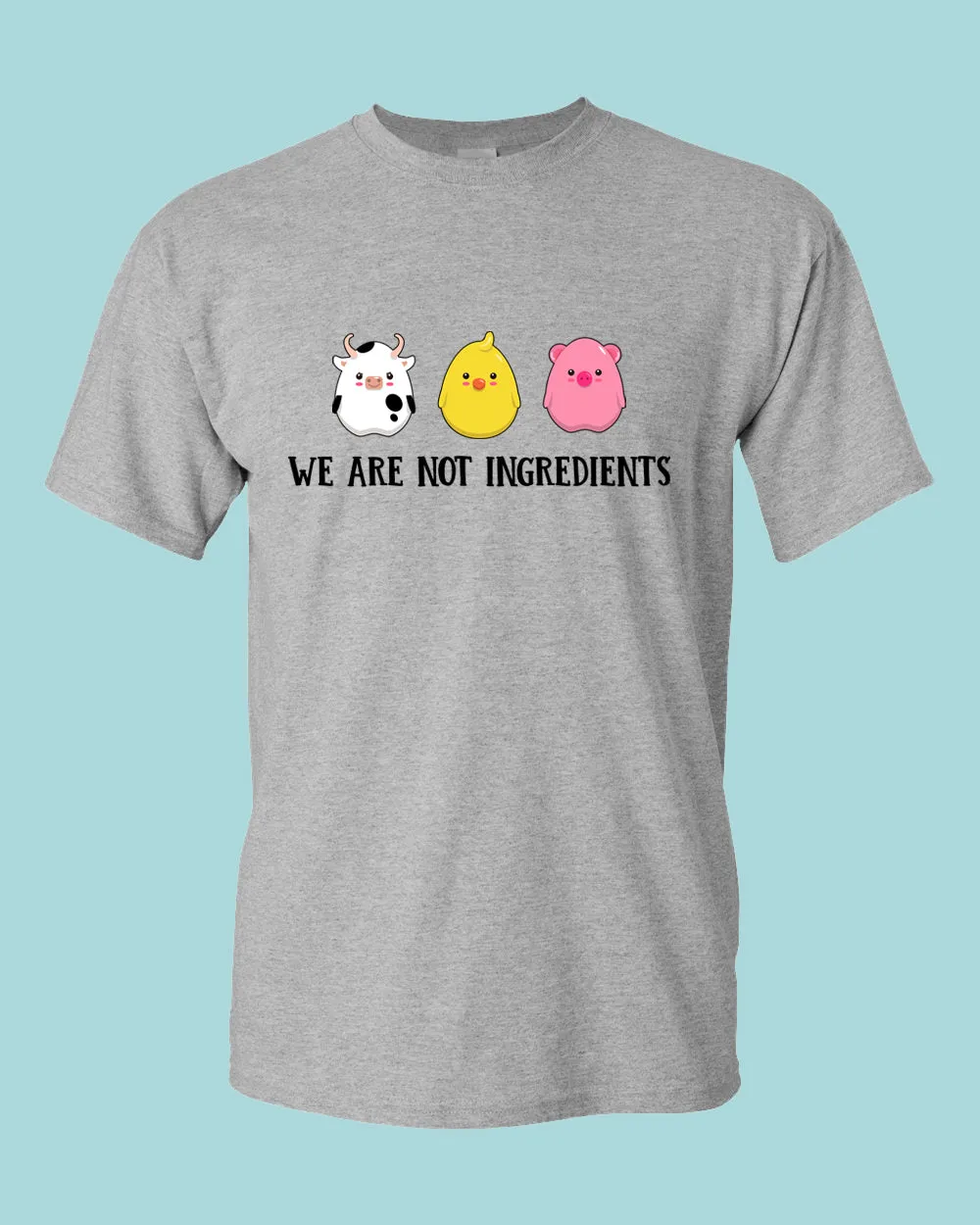 We are not ingredients t-shirt, vegetarian t-shirt
