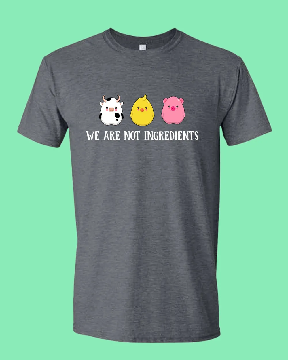 We are not ingredients t-shirt, vegetarian t-shirt