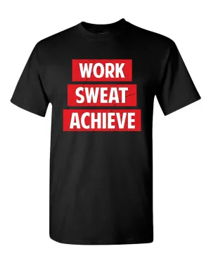 Work Swear Achieve T-shirt, casual Gym T-shirt