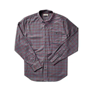 Wrights Twill Shirt (Grey/Syrah)